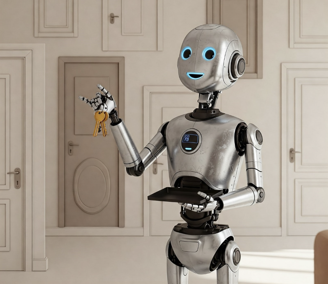 Robot with keys